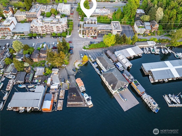 115 E Allison St, Seattle, WA 98102 - drone / aerial view featuring a water view