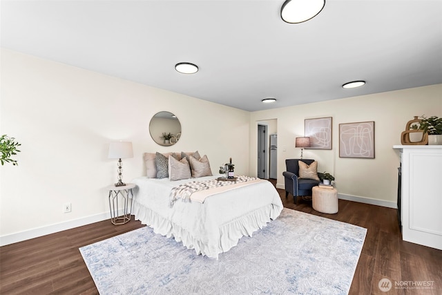 4215 N 27th St, Tacoma, WA 98407 - bedroom featuring baseboards and dark wood-style floors