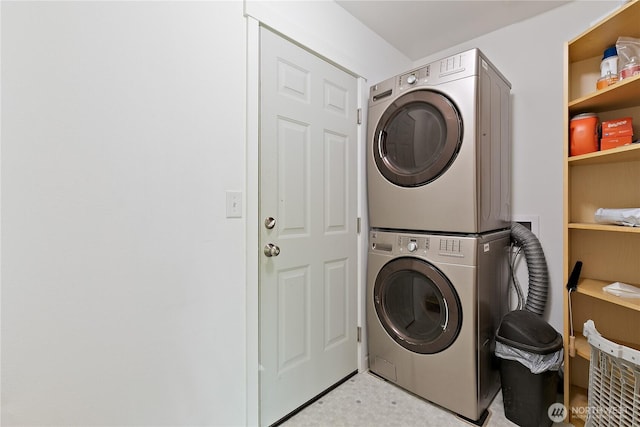 15627 240th St E, Graham, WA 98338 - washroom with estacked washer and dryer