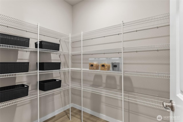 view of storage area