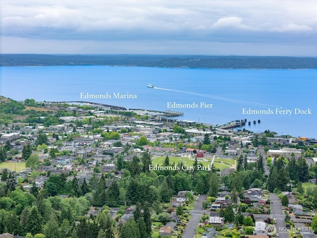 431 12th Pl N, Edmonds, WA 98020 - drone / aerial view of a nearby body of water