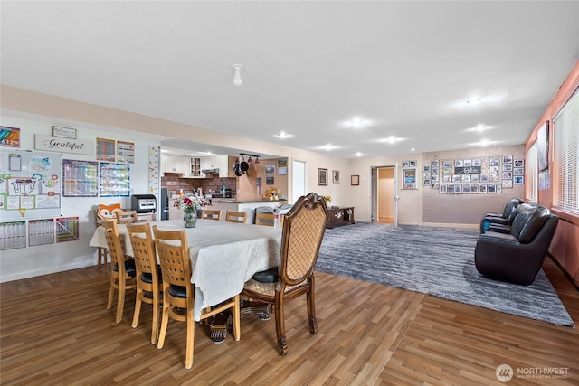 431 12th Pl N, Edmonds, WA 98020 - dining space with light wood-type flooring and baseboards