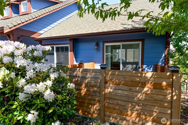 2605A Plum Ct Unit A, Port Angeles, WA 98363 - exterior space featuring a shingled roof and fence