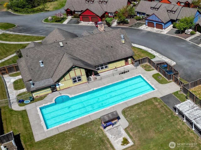 2605A Plum Ct Unit A, Port Angeles, WA 98363 - pool featuring a patio and fence