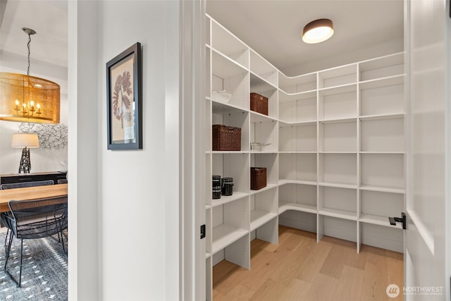 view of storage area