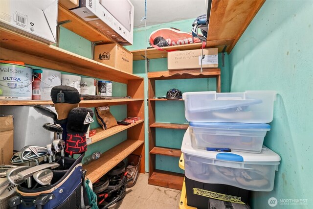 view of storage room
