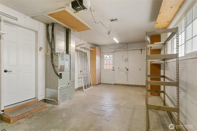 view of basement