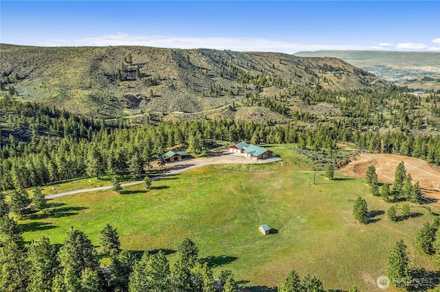 view of property location featuring a mountainous background