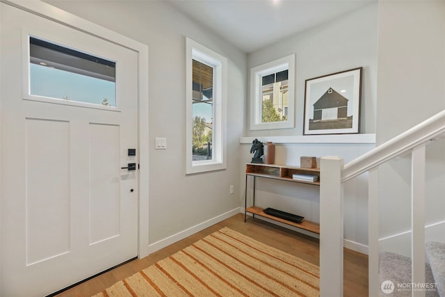 26632 NE 143rd Pl, Duvall, WA 98019 - doorway to outside with light wood-style floors and baseboards