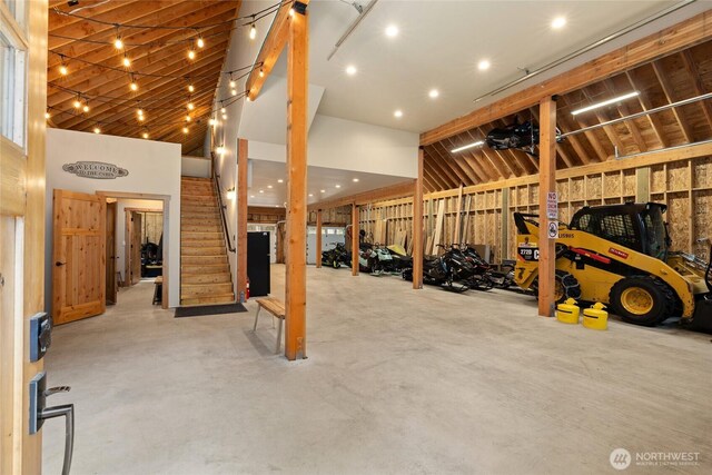 interior space featuring stairway