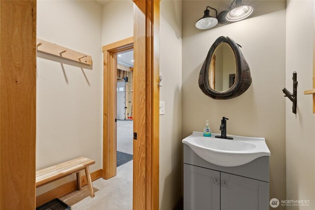 bathroom featuring vanity