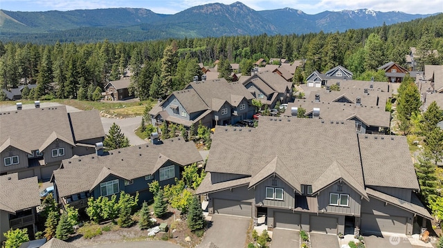 21 Raintree Ln Unit 2, Ronald, WA 98940 - birds eye view of property with a residential view, a view of trees, and a mountain view