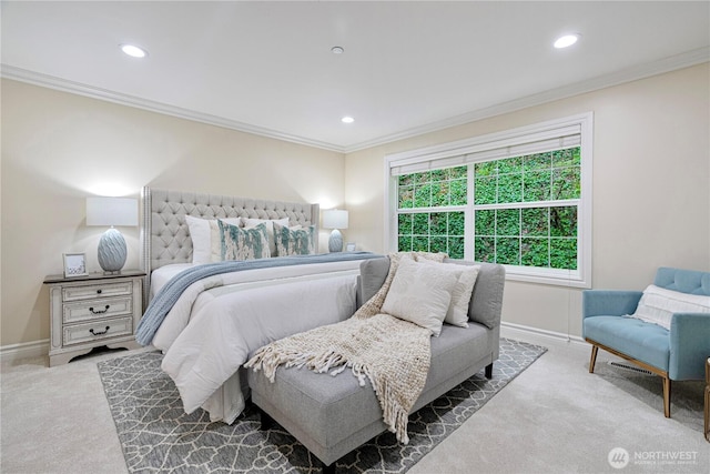 1823 Richards Rd, Bellevue, WA 98005 - bedroom with recessed lighting, ornamental molding, and baseboards