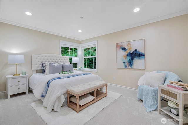 1823 Richards Rd, Bellevue, WA 98005 - bedroom with carpet floors, ornamental molding, and baseboards