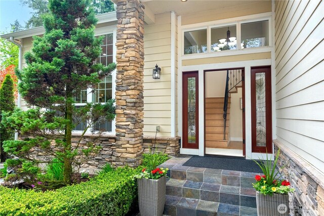 1823 Richards Rd, Bellevue, WA 98005 - property entrance featuring covered porch
