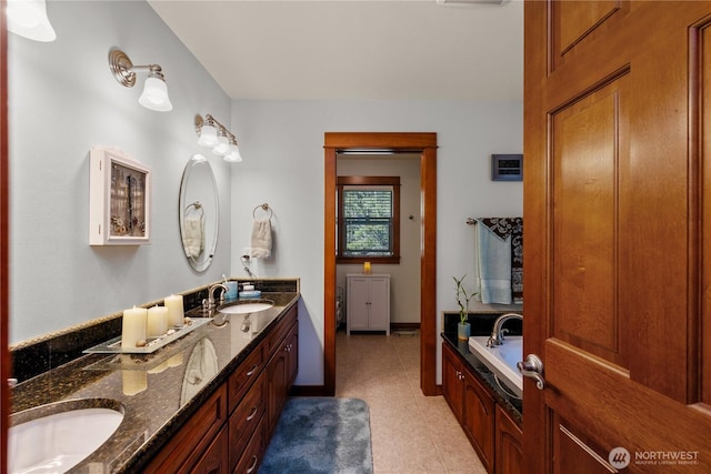 81 N Fawn Dr, Hoodsport, WA 98548 - full bathroom with a sink, a bath, double vanity, and visible vents