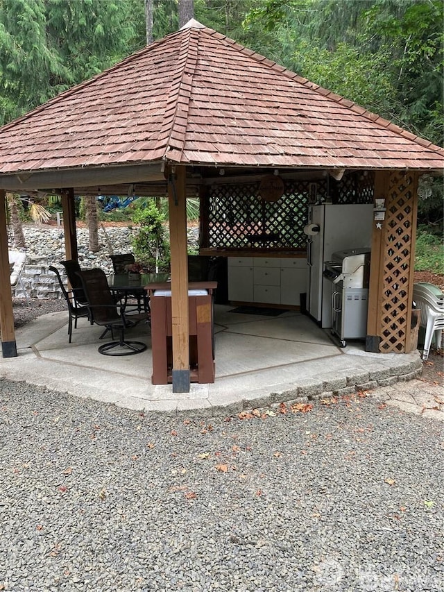 81 N Fawn Dr, Hoodsport, WA 98548 - view of patio with a gazebo