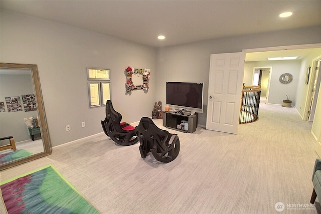 2116 263rd Pl SE, Sammamish, WA 98075 - playroom with carpet floors, recessed lighting, and baseboards