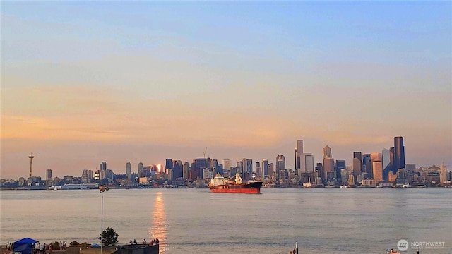 city view featuring a water view