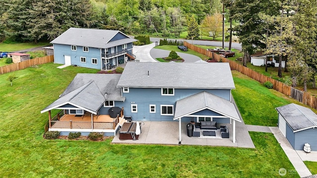 birds eye view of property