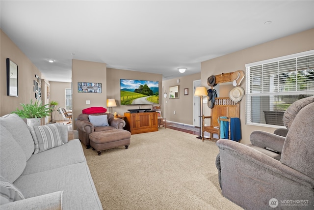 1810 Johnson Ave, Dupont, WA 98327 - carpeted living room with a healthy amount of sunlight