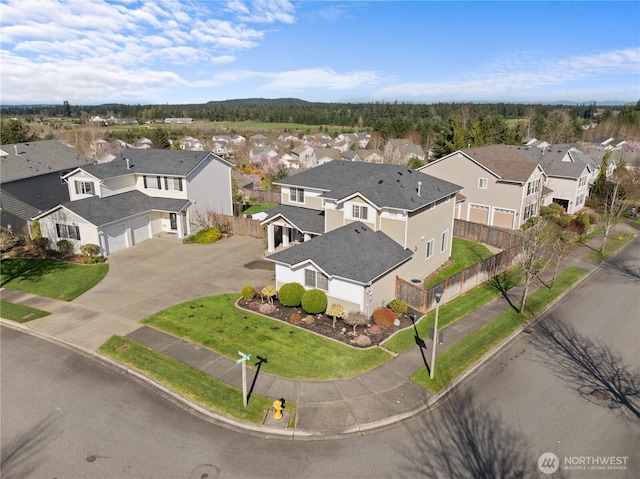1810 Johnson Ave, Dupont, WA 98327 - birds eye view of property with a residential view
