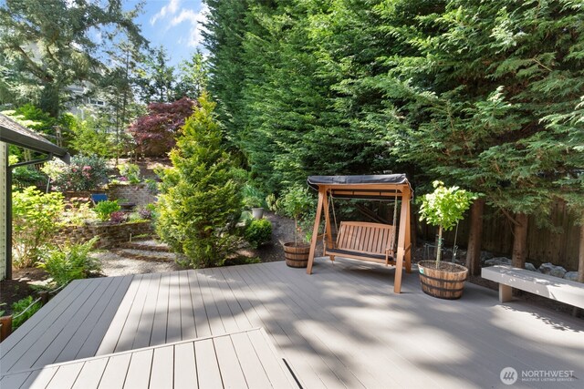 view of deck