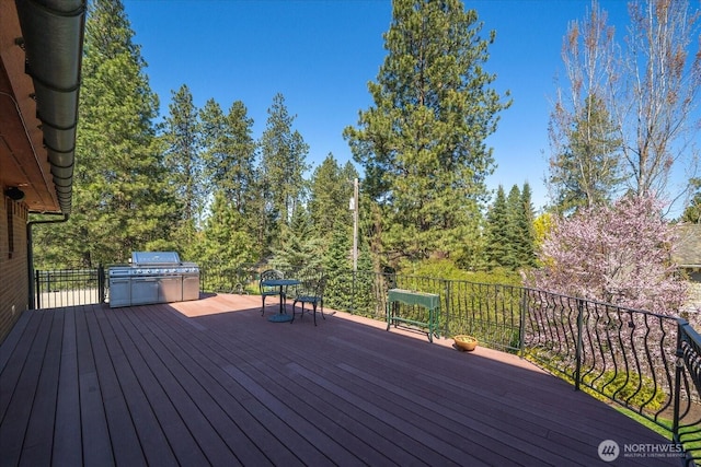 1909 E Pinecrest Rd, Spokane, WA 99202 - wooden deck featuring area for grilling