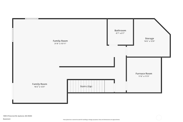 1909 E Pinecrest Rd, Spokane, WA 99202 - home floor plan