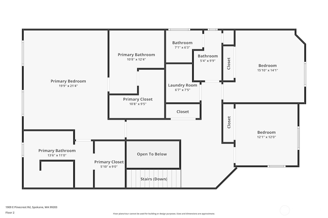 1909 E Pinecrest Rd, Spokane, WA 99202 - property floor plan