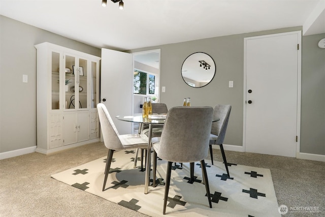 15506 Juanita Dr NE, Kenmore, WA 98028 - dining area featuring light colored carpet and baseboards