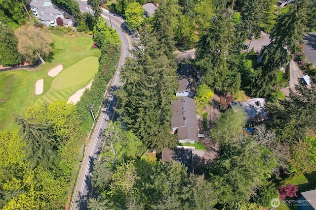15506 Juanita Dr NE, Kenmore, WA 98028 - aerial view featuring view of golf course
