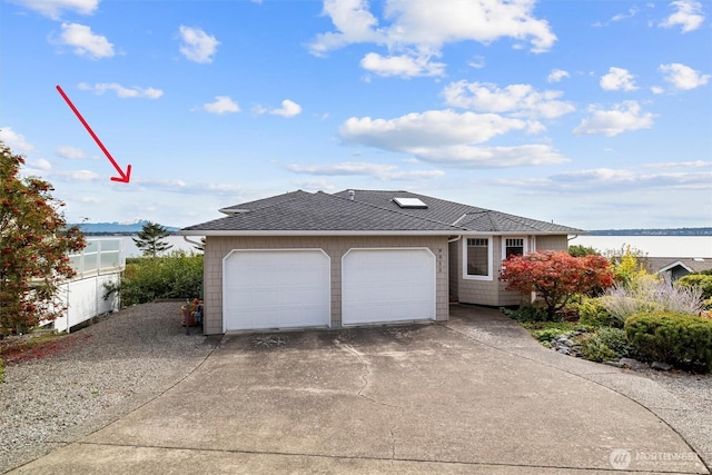 8012 Chinook Way, Blaine, WA 98230 - exterior space featuring a garage, a shingled roof, and concrete driveway