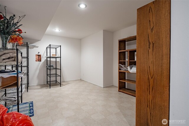 8012 Chinook Way, Blaine, WA 98230 - finished below grade area featuring recessed lighting, light floors, and baseboards