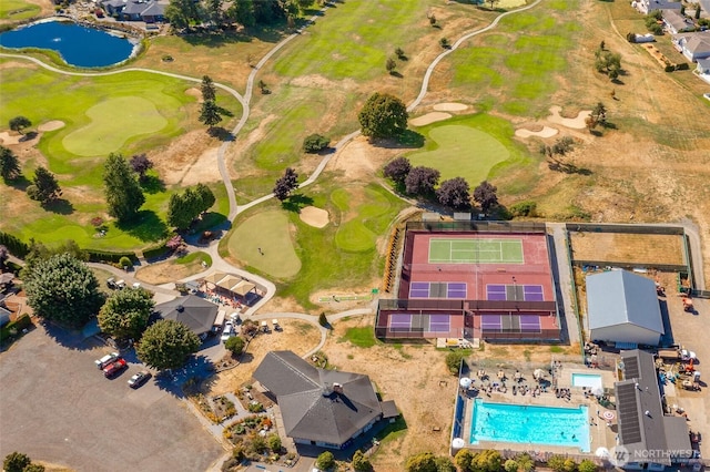 8012 Chinook Way, Blaine, WA 98230 - bird's eye view featuring a water view and golf course view
