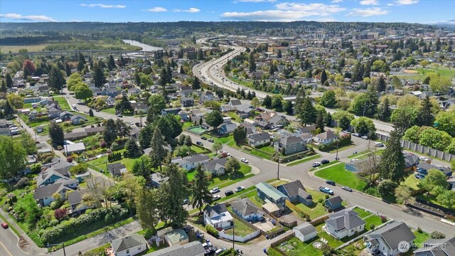 drone / aerial view featuring a residential view