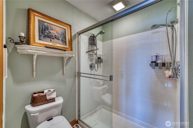 135 NE Boad Haven Rd, Belfair, WA 98528 - bathroom with toilet and a stall shower