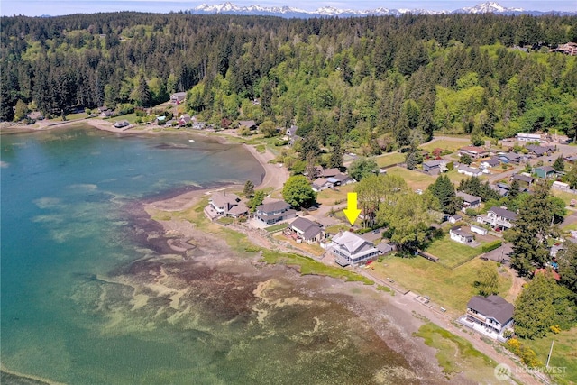 135 NE Boad Haven Rd, Belfair, WA 98528 - view of property location featuring a heavily wooded area and a nearby body of water
