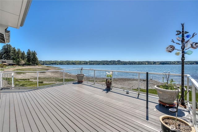 135 NE Boad Haven Rd, Belfair, WA 98528 - deck featuring a water view