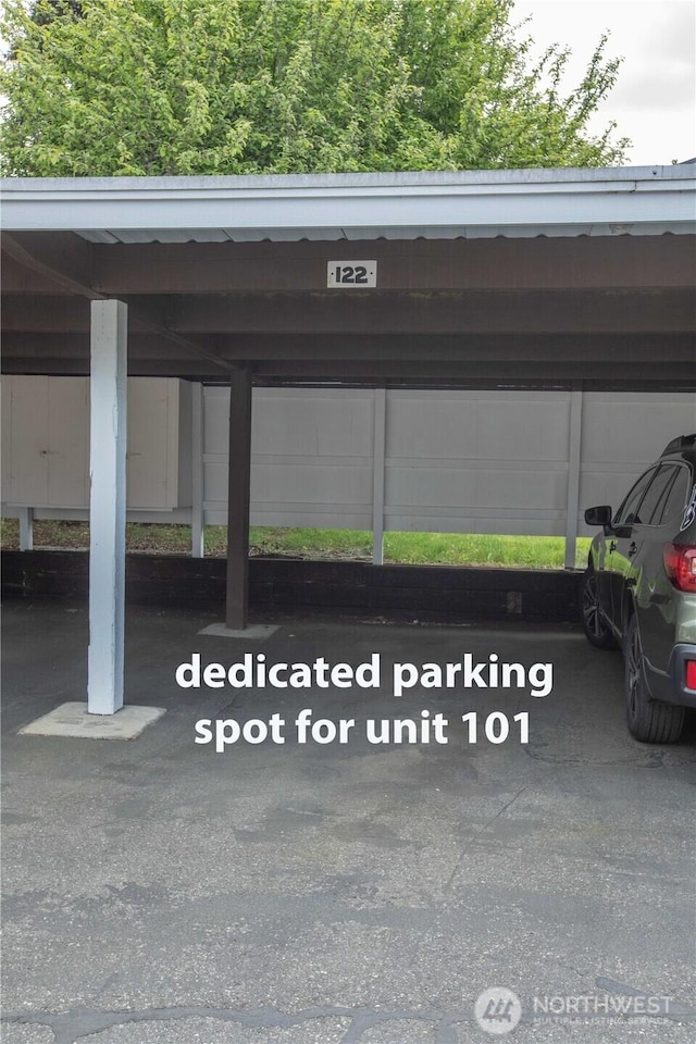 500 Creekside Ter Unit 101, Langley, WA 98260 - view of covered parking lot