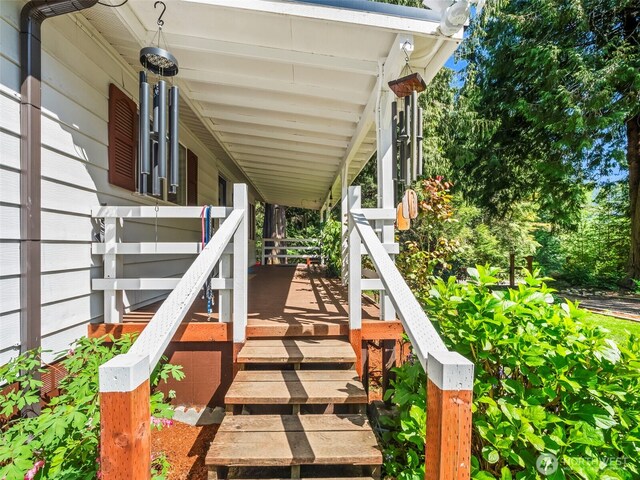 view of patio with covered porch