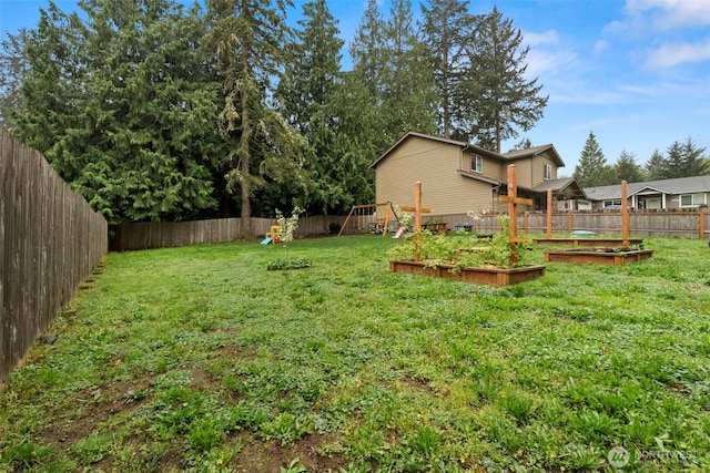 3688 E Indiana St, Port Orchard, WA 98366 - view of yard with a vegetable garden and a playground