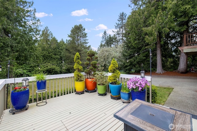 view of wooden terrace