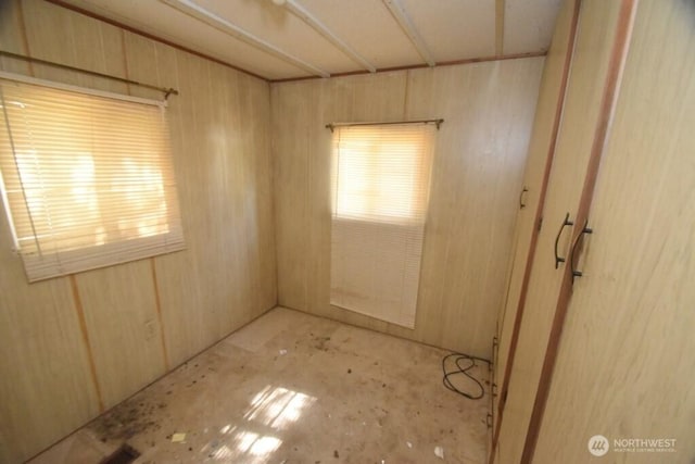 view of spare room
