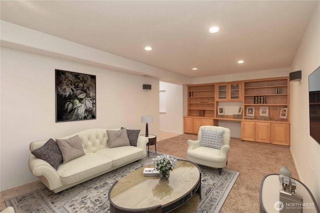 5801 51st Avenue Ct E, Tacoma, WA 98443 - living area with recessed lighting and light colored carpet