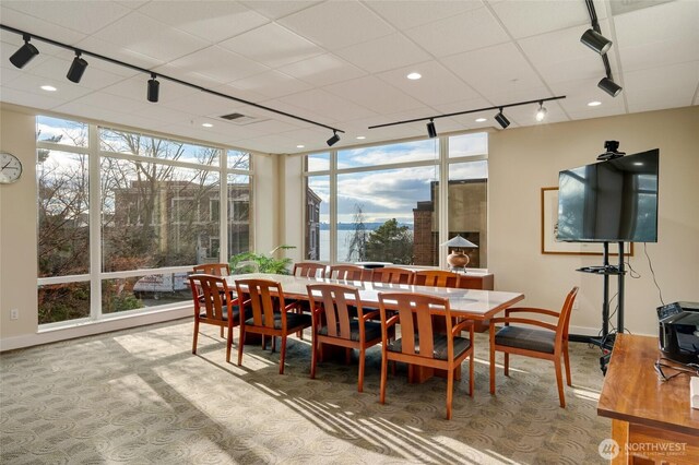 109 2nd St S Unit 523, Kirkland, WA 98033 - sunroom / solarium featuring visible vents and rail lighting