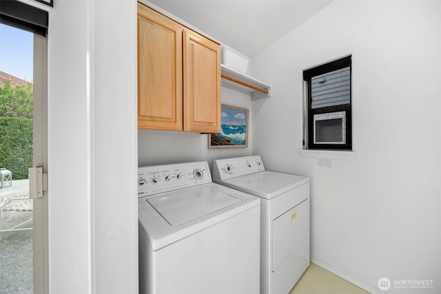 351 19th St NE Unit 10, East Wenatchee, WA 98802 - washroom with cabinet space and washing machine and clothes dryer