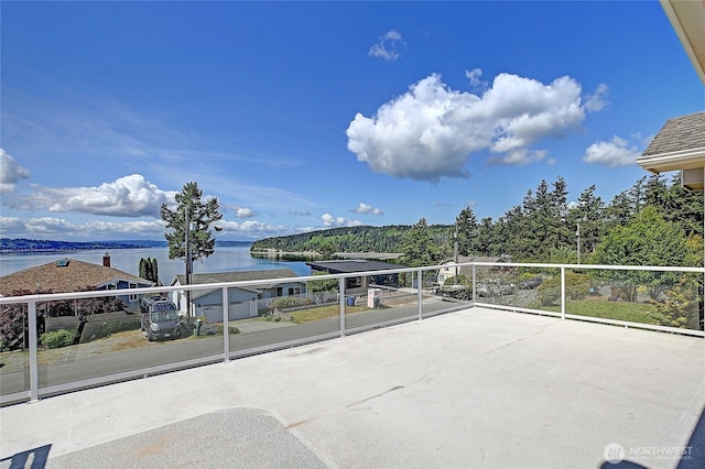 2279 Elger Park Rd, Camano Island, WA 98282 - view of patio with a water view