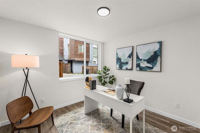 1124C 13th Ave, Seattle, WA 98122 - office space featuring baseboards and wood finished floors