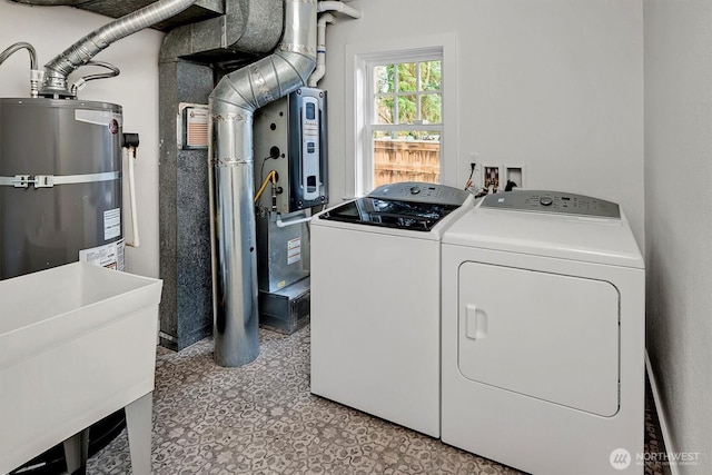 10841 NE 108th St, Kirkland, WA 98033 - laundry room with separate washer and dryer, laundry area, and secured water heater
